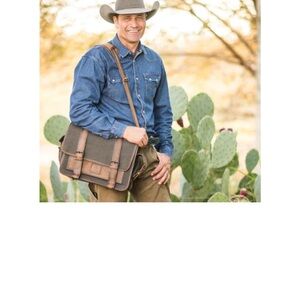 STS Ranchwear Brown and Tan Men's Messenger Bag